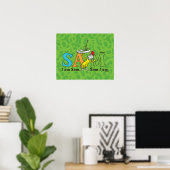 Poster Dr. Seuss | Je suis Sam. Sam je suis. (Bureau à domicile)