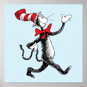 Poster Dr. Seuss Le Chat Chapeauté