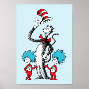 Poster Dr. Seuss Le Chat dans le Chapeau, Chose Une et