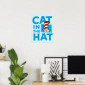 Poster Dr. Seuss | Logo du Chat dans le Chapeau (Bureau à domicile)