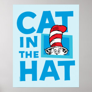 Poster Dr. Seuss Logo du Chat dans le Chapeau
