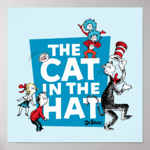 Poster Dr. Seuss Logo du Chat dans le Chapeau - Personn