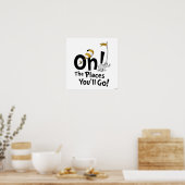 Poster Dr. Seuss | Oh, les endroits où tu vas ! Rétro (Cuisine)