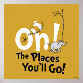 Poster Dr Seuss | Oh, les endroits où vous irez ! Retro (Devant)