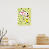 Poster Dr. Seuss | Sam-I-Am tenant un panneau (Cuisine)