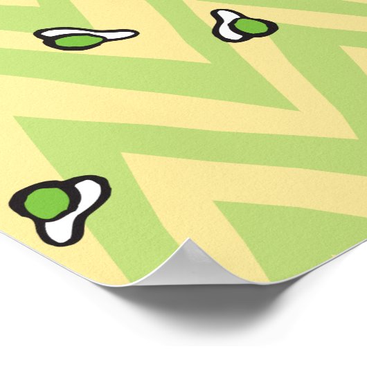 Poster Dr. Seuss | Sam-I-Am tenant un panneau (Coin)