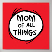 Poster Dr. Seuss Thing One Thing Two - Maman of all Thing (Devant)