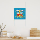 Poster Dr Seuss | Une Chose Deux Ici, C'Est Difficile (Cuisine)