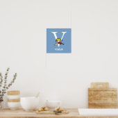 Poster Dr Seuss's ABC : Lettre V - White | Add Your Name (Cuisine)