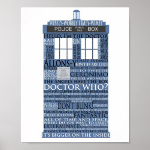 Poster Dr Who Whovian fans