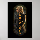Poster "Dracarys" Daenerys Targaryen Graphic (Devant)
