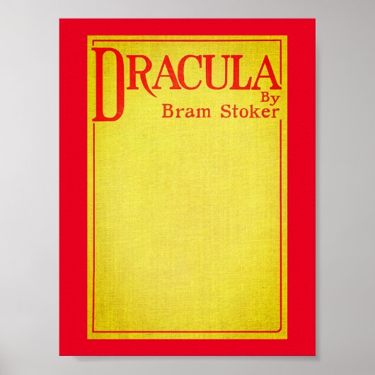 Poster Dracula Couverture de la première édition (Devant)