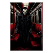 Poster Dracula dans le métro (Devant)