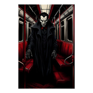 Poster Dracula dans le métro
