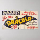 Poster Dracula par Hamilton Deane (Devant)