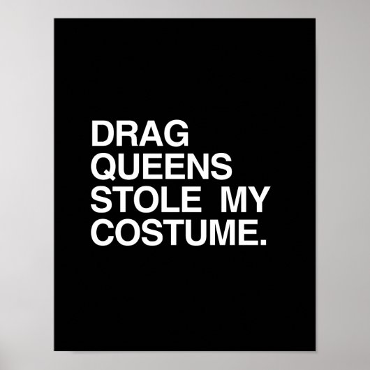 POSTER DRAG QUEENS A VOLÉ MON COSTUME (Devant)