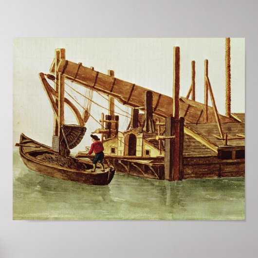 Poster Dragage d'un canal (Devant)