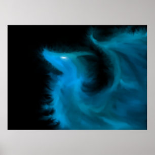 Poster Dragon à flamme éthérée