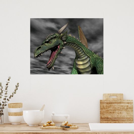 Poster Dragon à l'oeil (Cuisine)