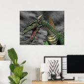 Poster Dragon à l'oeil (Bureau à domicile)