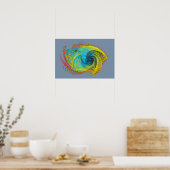 Poster dragon abstrait (Cuisine)