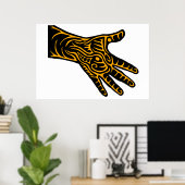 Poster Dragon Abstrait à la main (Bureau à domicile)