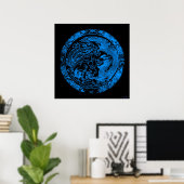 Poster Dragon and Phoenix Print (Bureau à domicile)