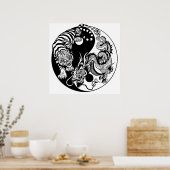 Poster dragon and tiger yin yang (Cuisine)