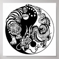 dragon and tiger yin yang