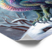 Poster Dragon Arc En Ciel Dans L'Art De L'Imaginaire De N (Coin)