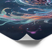 Poster Dragon arc-en-ciel harmonie un (Coin)