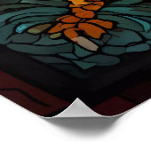 Poster Dragon arc-en-ciel multicolore (Coin)