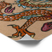 Poster Dragon asiatique (Coin)