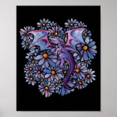 Poster Dragon aux fleurs pourpres (Devant)