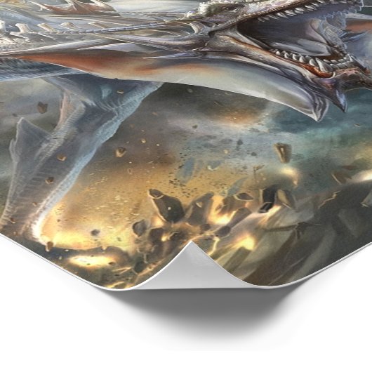 Poster Dragon blanc (Coin)