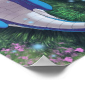 Poster Dragon bleu (Coin)