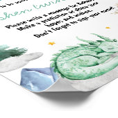 Poster Dragon Boy Birthday Time Capsule Sign (Coin)