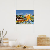 Poster Dragon célèbre à Haw Par Villa à Singapour Asie (Cuisine)