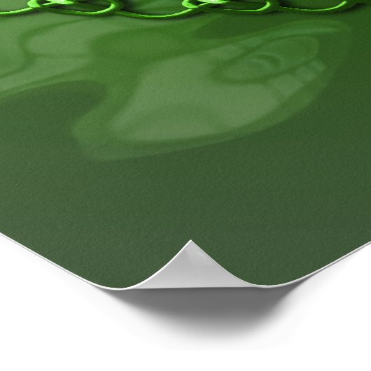 Poster Dragon céleste vert (Coin)