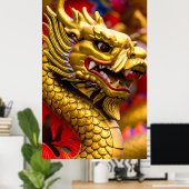 Poster Dragon Chinois (Bureau à domicile)