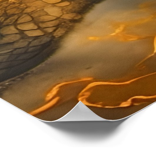 Poster Dragon chinois (Coin)