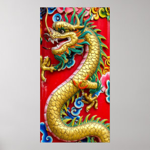 Poster Dragon Chinois
