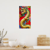 Poster Dragon Chinois (Cuisine)