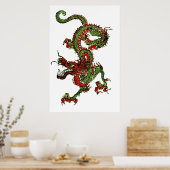 Poster Dragon chinois (Cuisine)