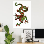Poster Dragon chinois (Bureau à domicile)