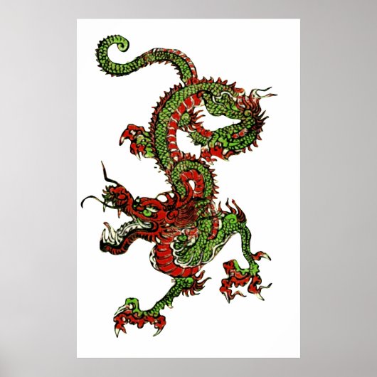 Poster Dragon chinois (Devant)