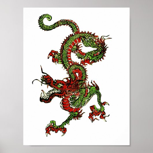 Poster Dragon chinois (Devant)
