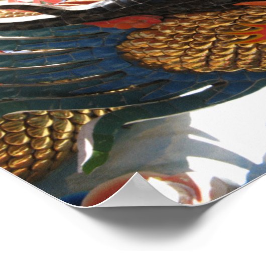 Poster Dragon chinois (Coin)