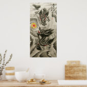 Poster Dragon chinois (Cuisine)