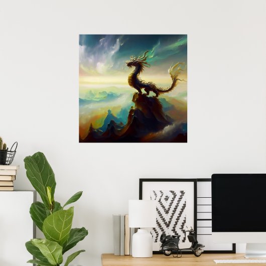Poster Dragon chinois (14) (Bureau à domicile)